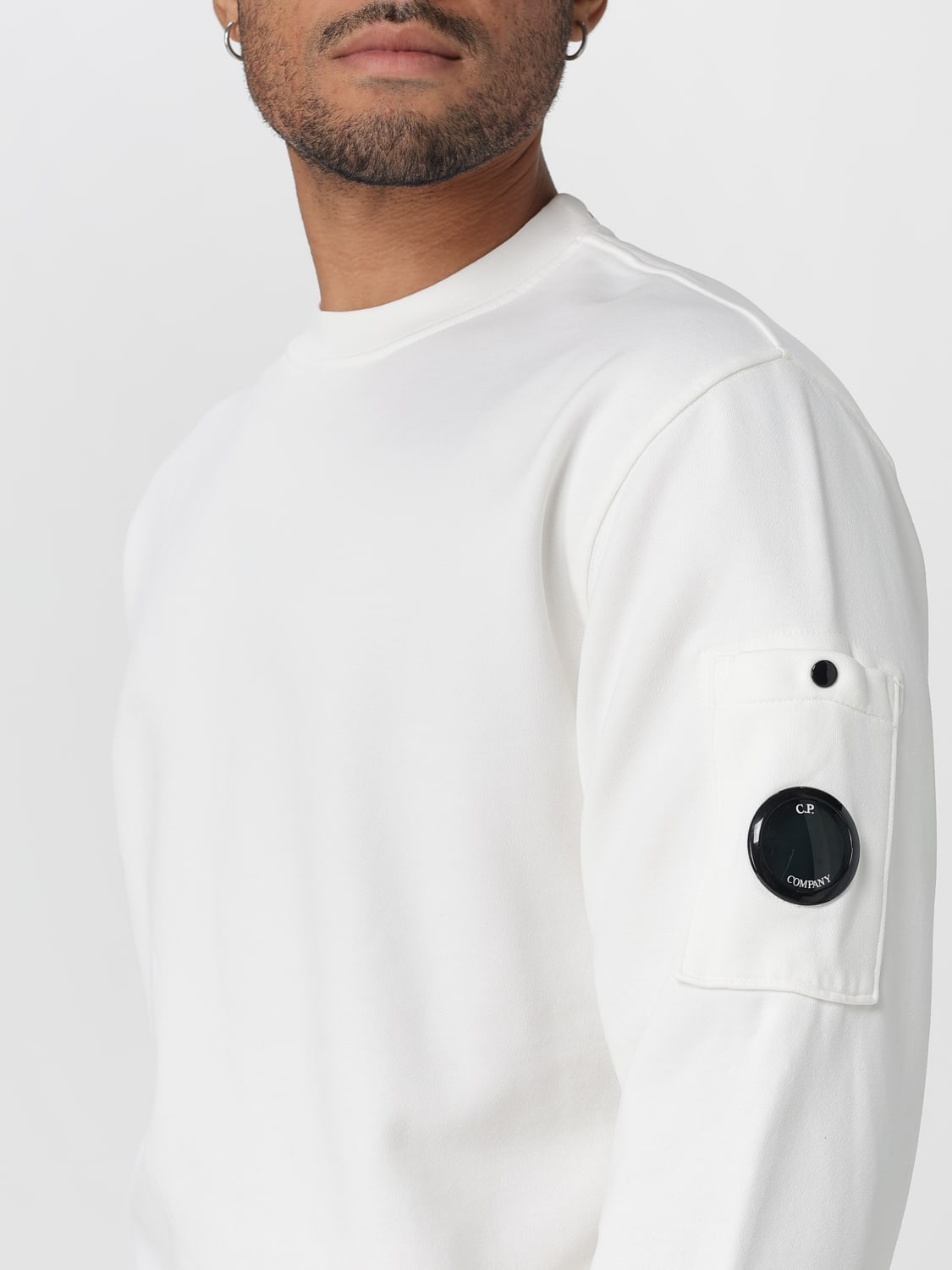 C.P. COMPANY SWEATSHIRT: Sweatshirt men C.P. Company, White - Img 4