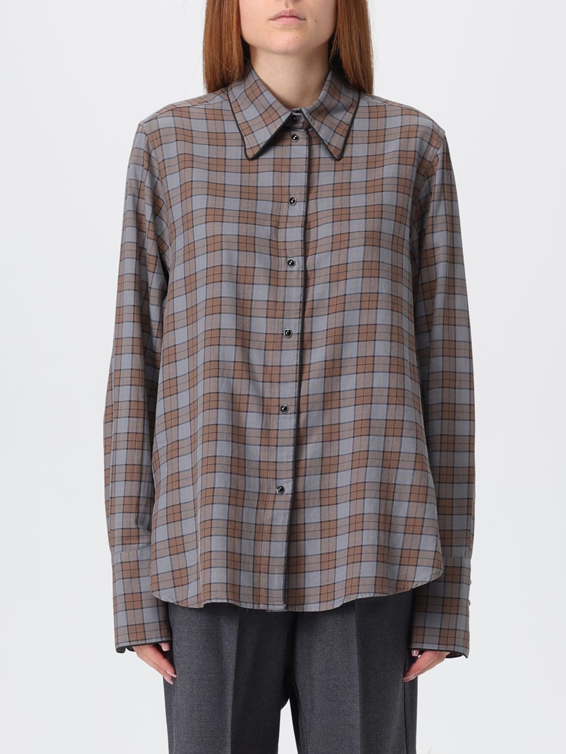 BARENA SHIRT: Shirt woman Barena, Brown - Img 1