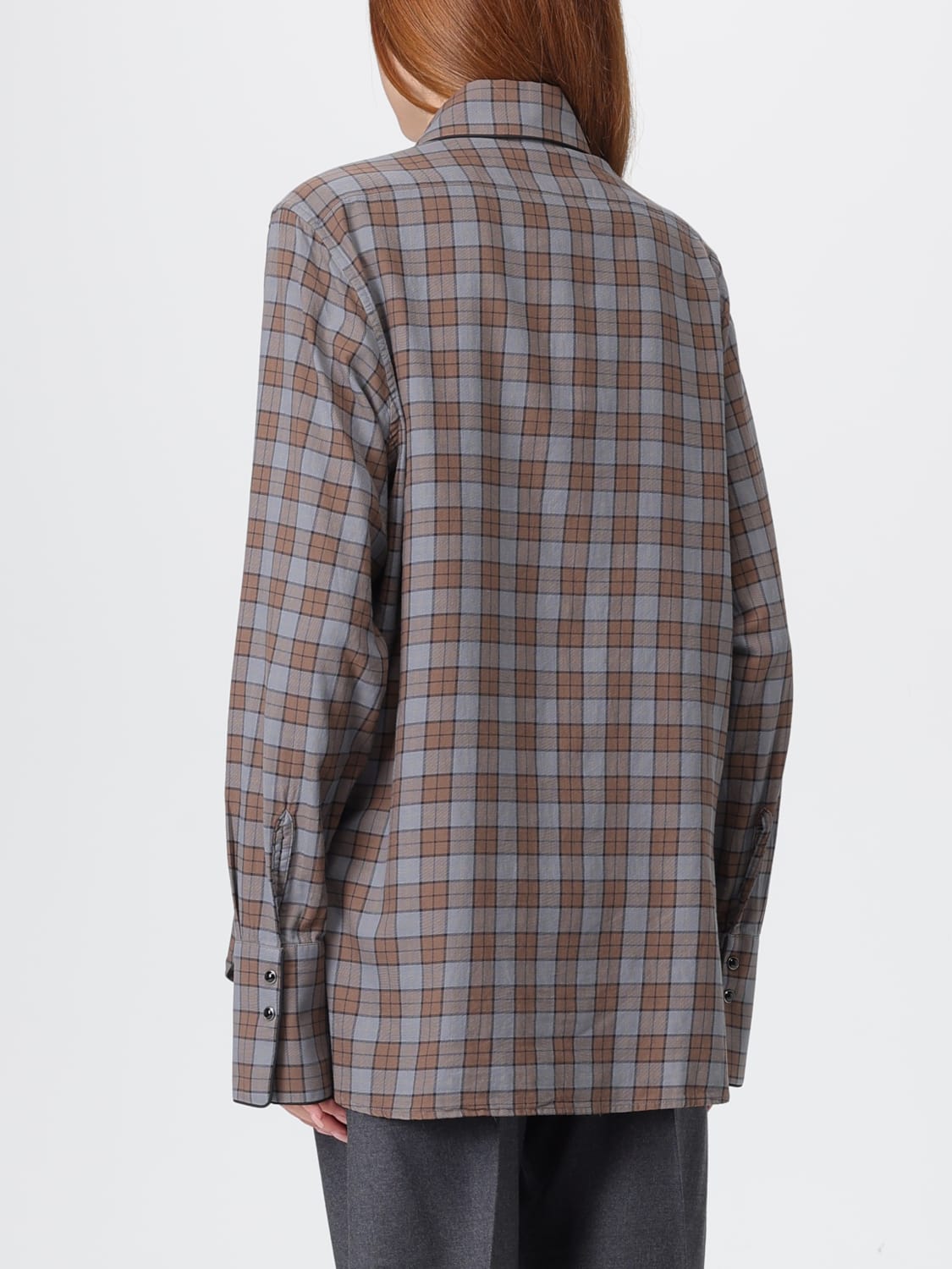 BARENA SHIRT: Shirt woman Barena, Brown - Img 3