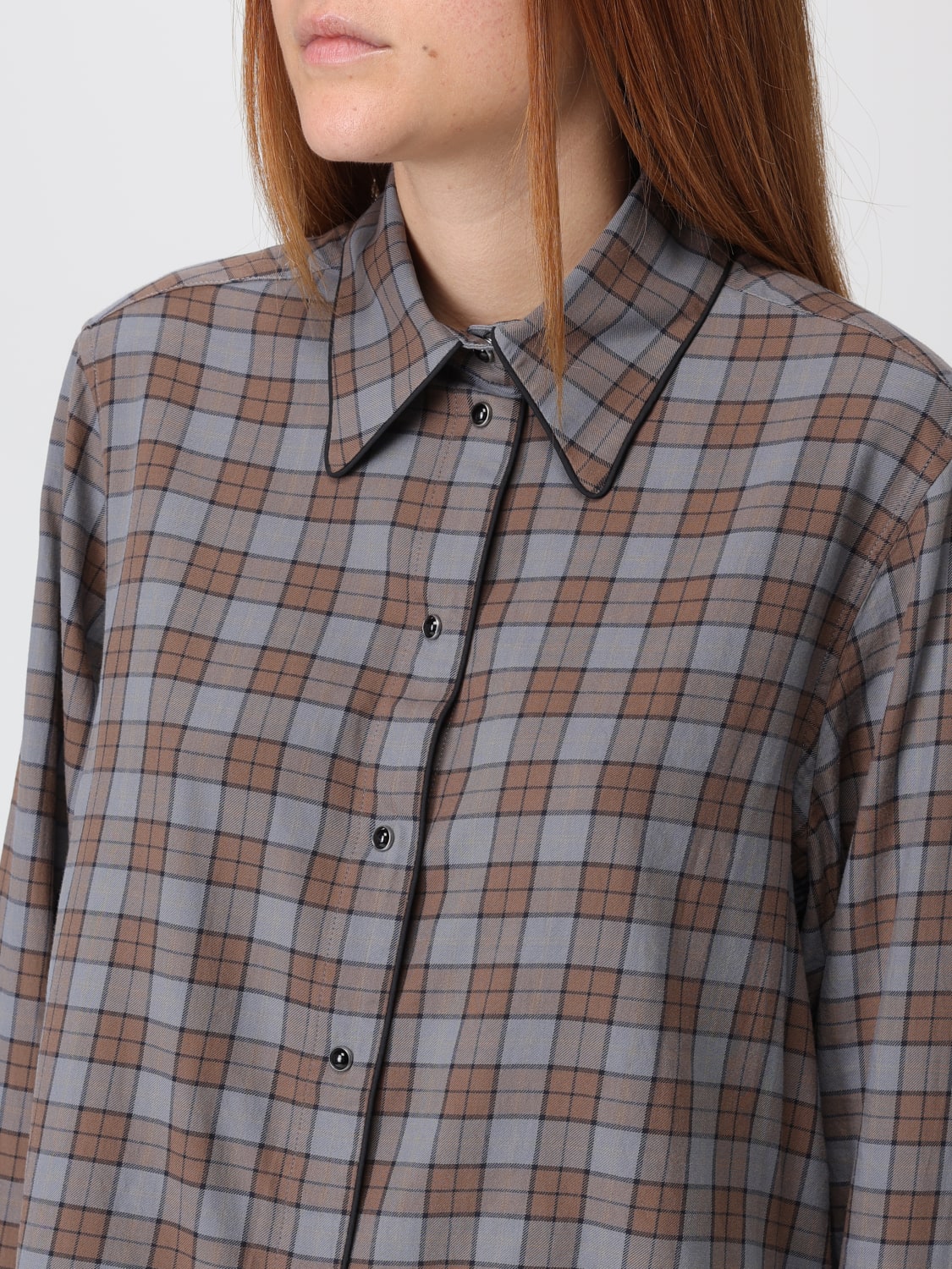 BARENA SHIRT: Shirt woman Barena, Brown - Img 4