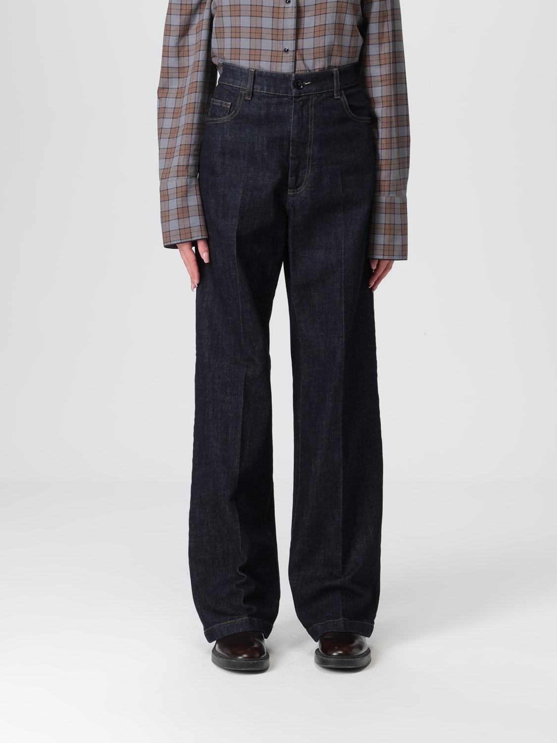 BARENA JEANS: Trousers woman Barena, Navy - Img 1