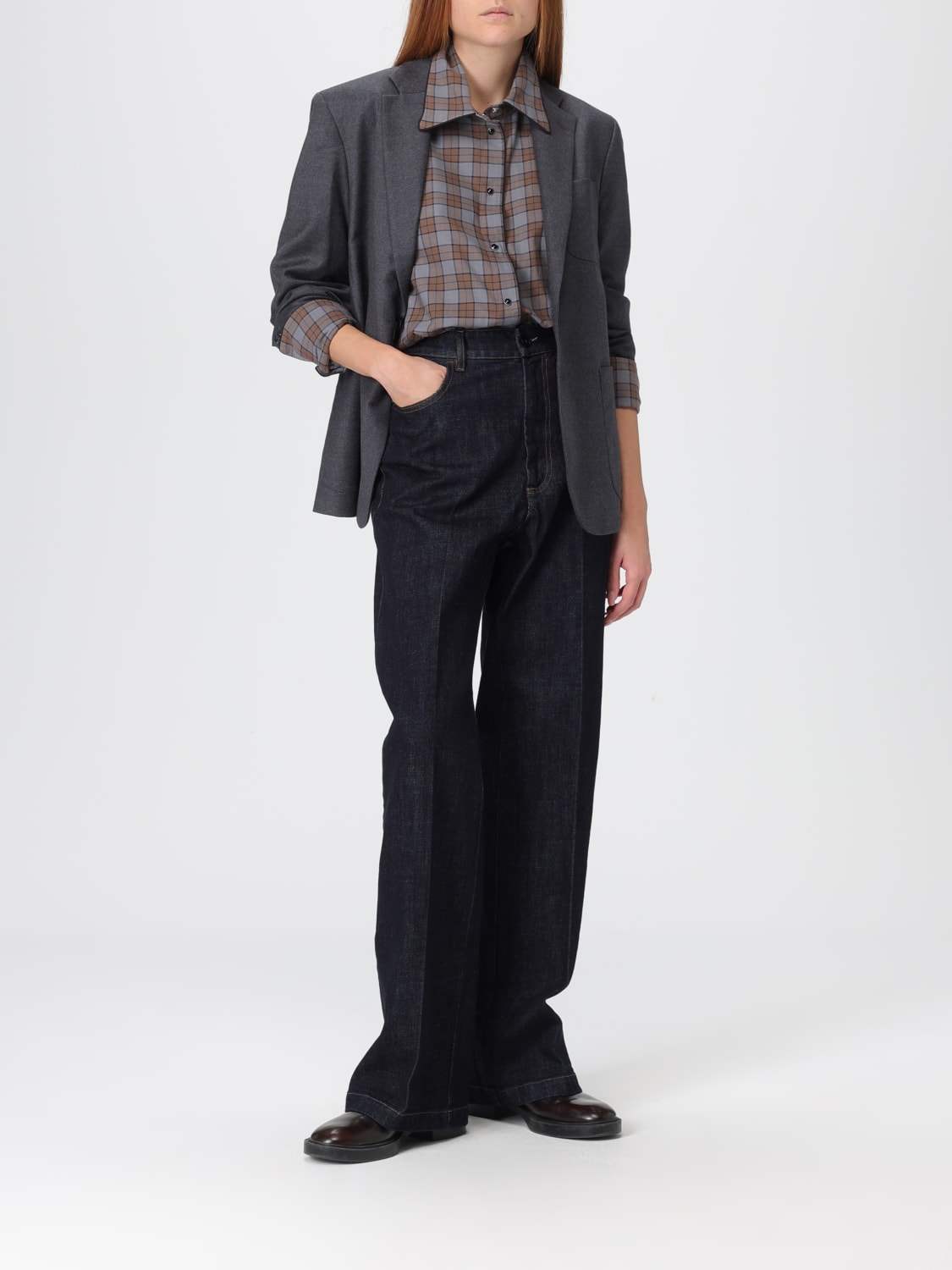 BARENA JEANS: Trousers woman Barena, Navy - Img 2