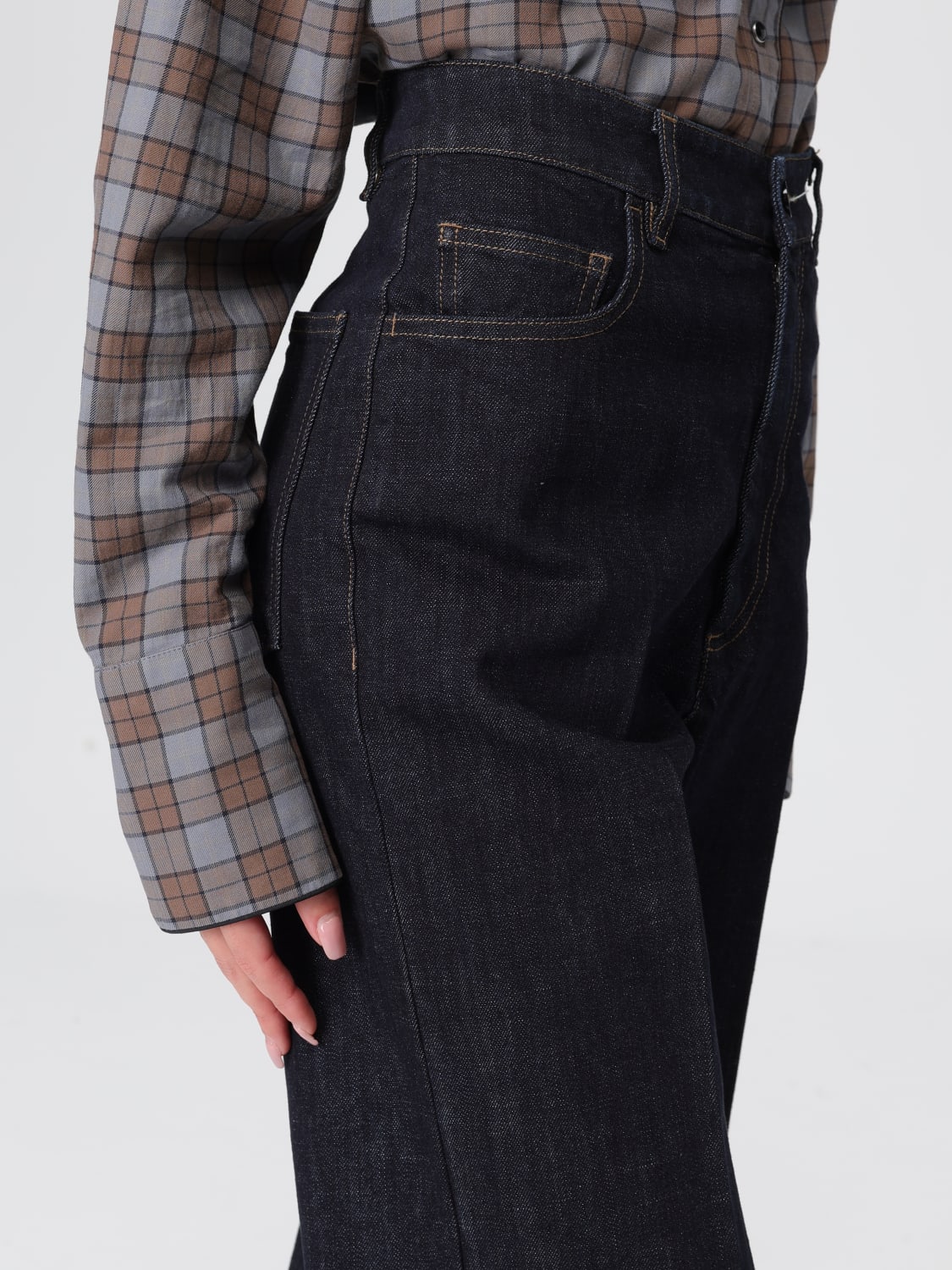 BARENA JEANS: Trousers woman Barena, Navy - Img 4