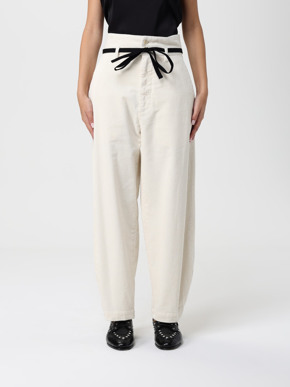 BARENA TROUSERS: Trousers woman Barena, Ivory - Img 1