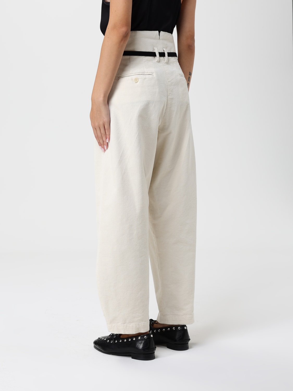 BARENA TROUSERS: Trousers woman Barena, Ivory - Img 2