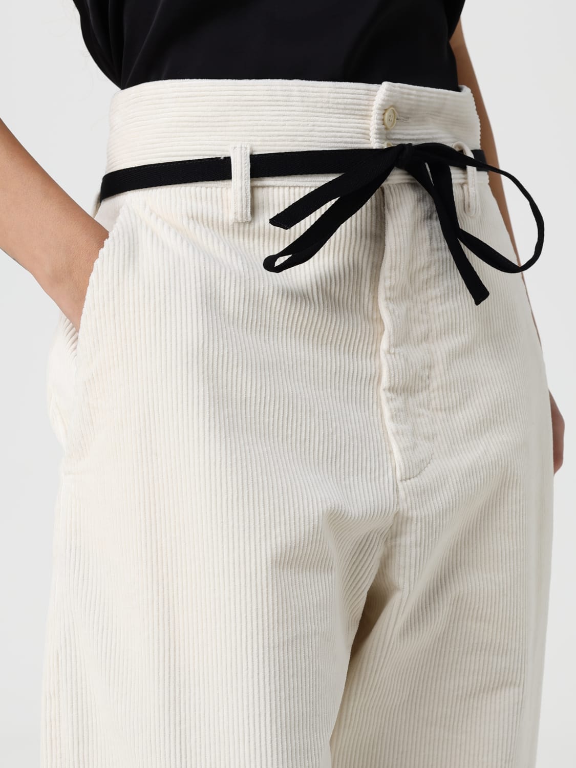 BARENA TROUSERS: Trousers woman Barena, Ivory - Img 3