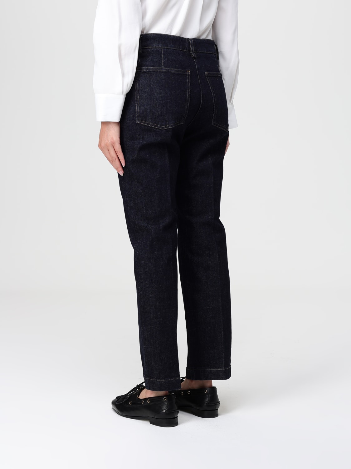 BARENA JEANS: Trousers woman Barena, Navy - Img 3