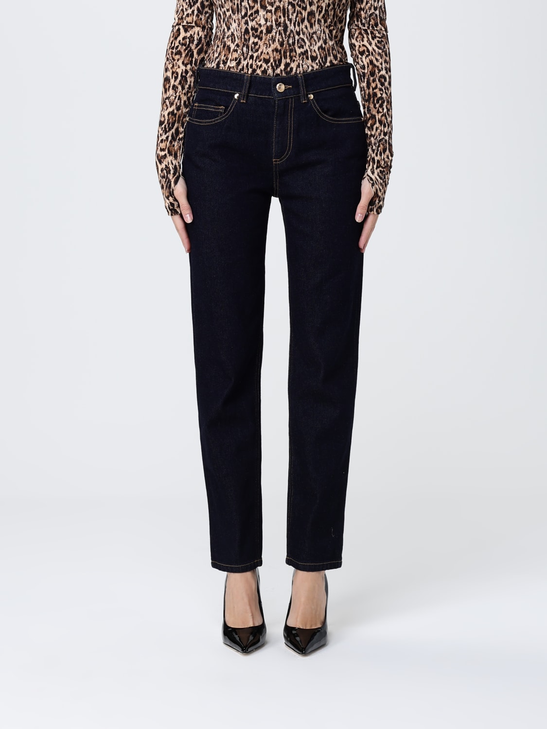 JUST CAVALLI JEANS: Pants woman Just Cavalli, Blue - Img 1
