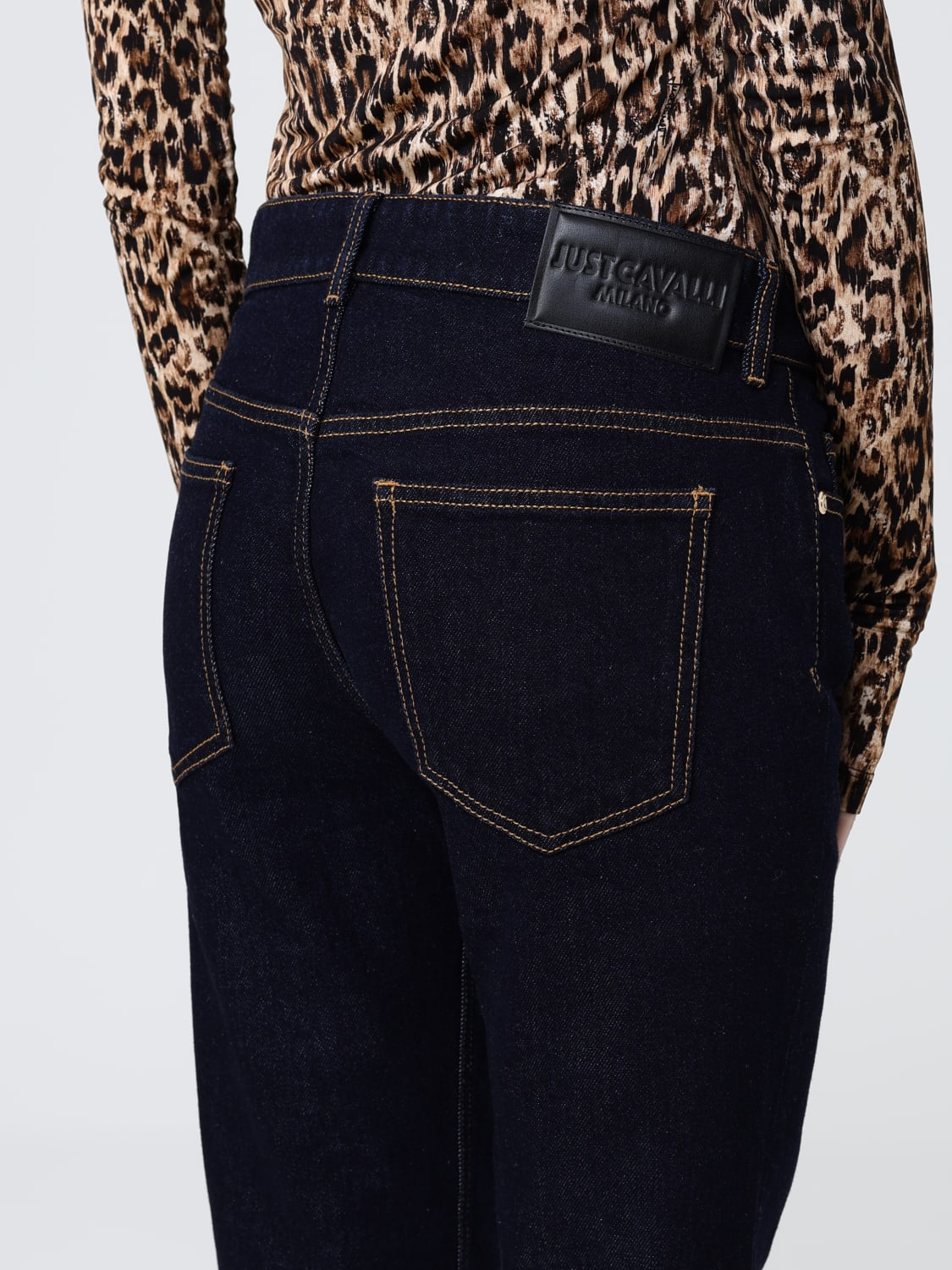 JUST CAVALLI JEANS: Pants woman Just Cavalli, Blue - Img 3