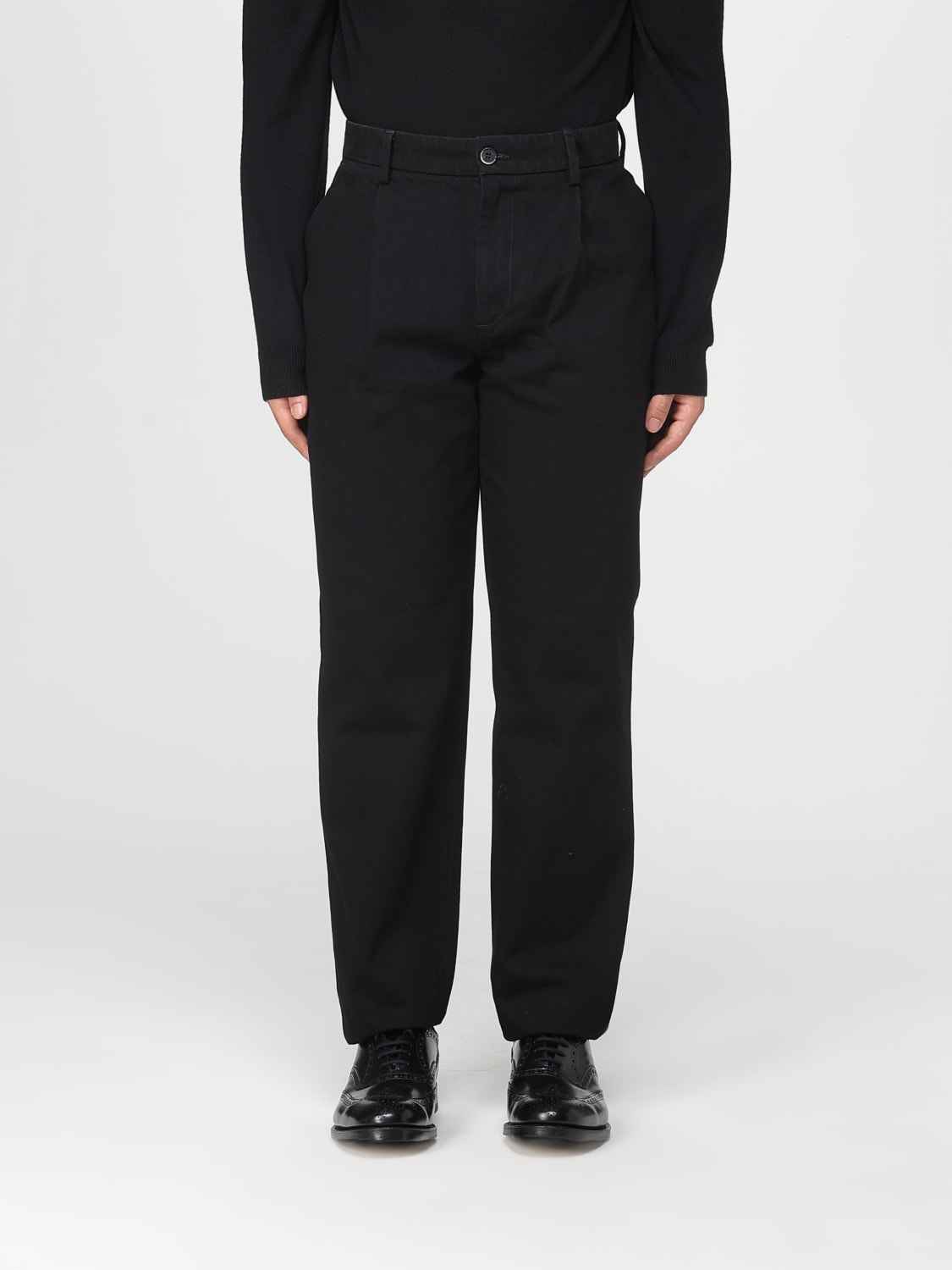 BARENA PANTALONES: Pantalón hombre Barena, Negro - Img 1