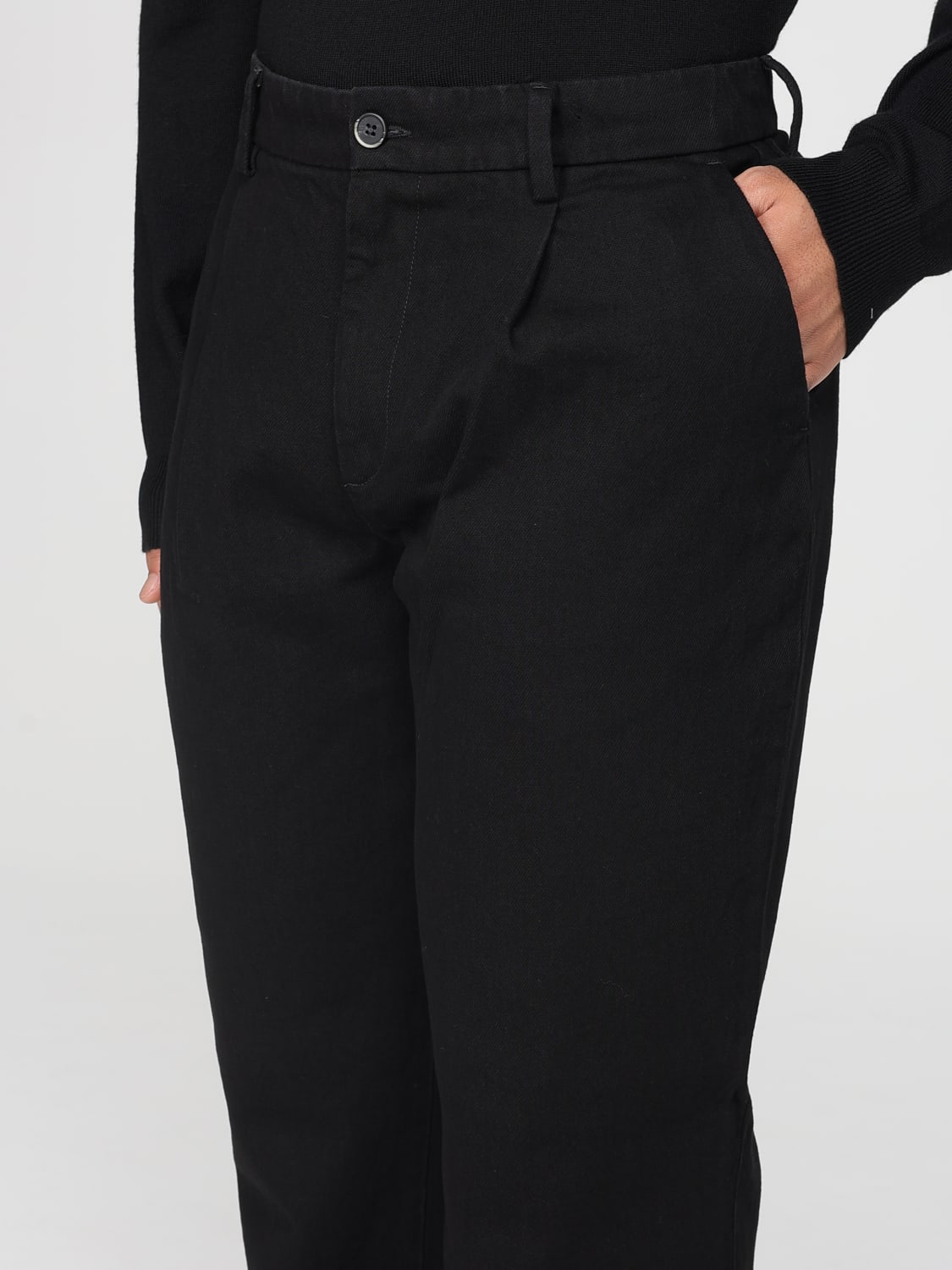 BARENA PANTALONES: Pantalón hombre Barena, Negro - Img 3