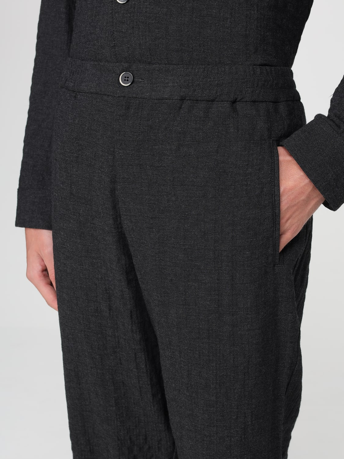BARENA PANTS: Pants men Barena, Charcoal - Img 4
