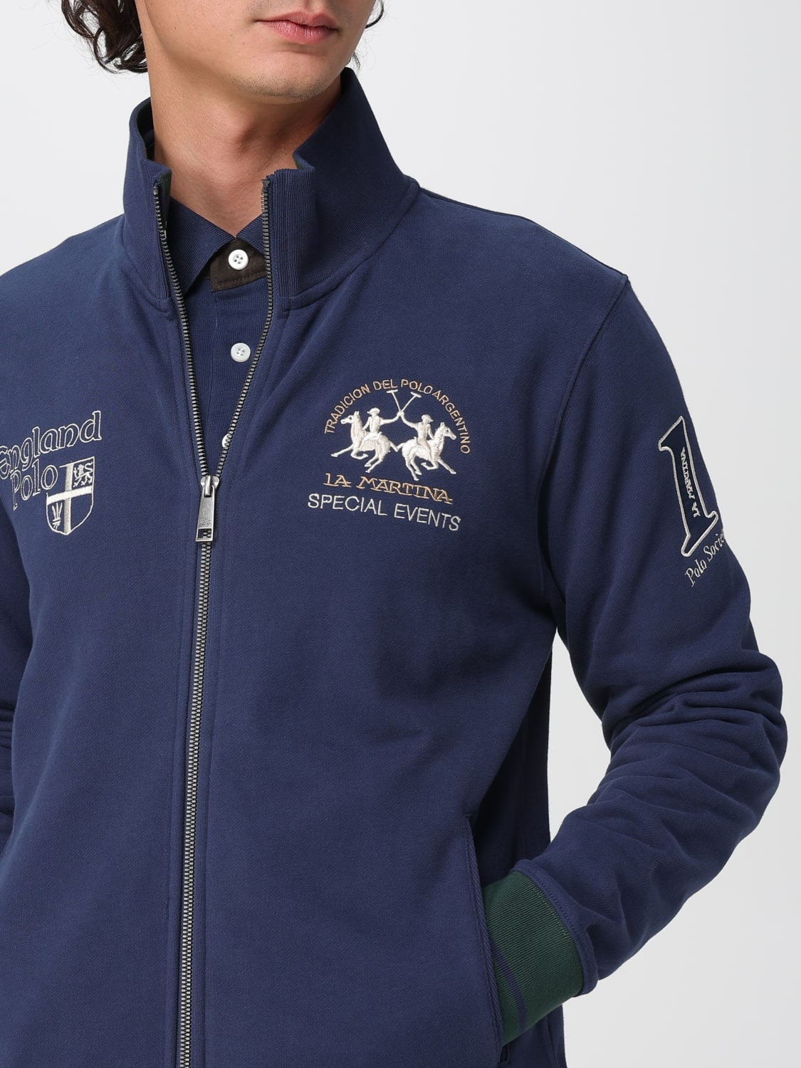 LA MARTINA SWEATSHIRT: Sweater men La Martina, Blue - Img 4