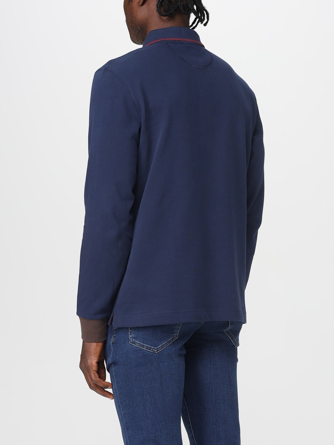 LA MARTINA POLO: Polo La Martina in cotone con logo , Blue - Img 2