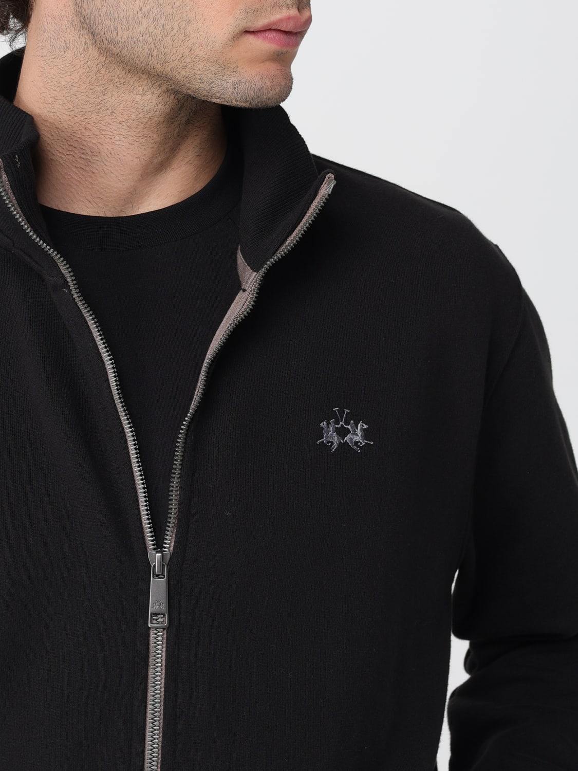 LA MARTINA SWEATSHIRT: Pullover herren La Martina, Schwarz - Img 4