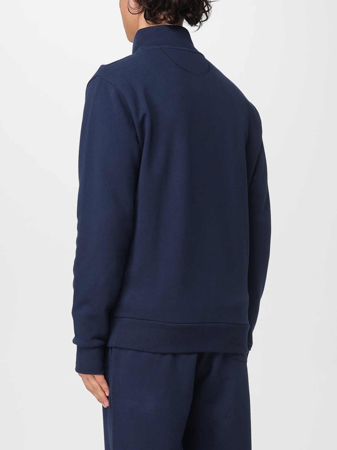 LA MARTINA FELPA: Felpa con zip e logo La Martina, Blue - Img 2