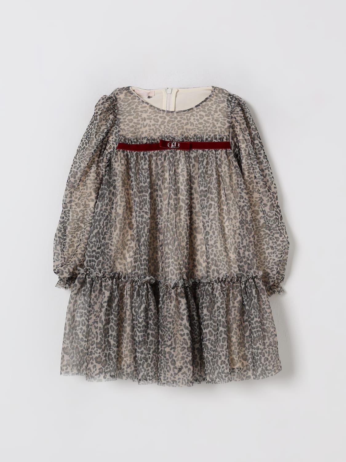 LIU JO DRESS: Dress kids Liu Jo, Beige - Img 1