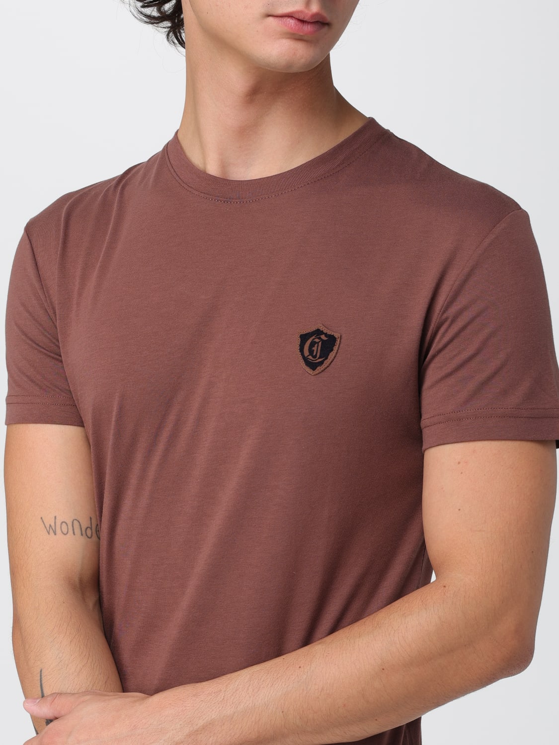 JUST CAVALLI ФУТБОЛКА: Футболка Мужское Just Cavalli, Коричневый - Img 3