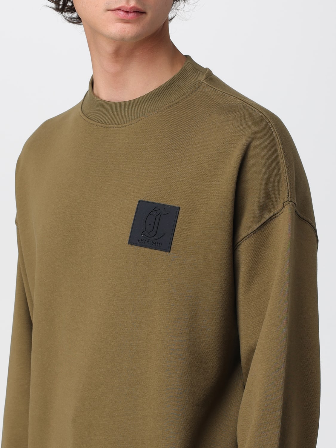 JUST CAVALLI SWEATSHIRT: Pullover herren Just Cavalli, Grün - Img 3