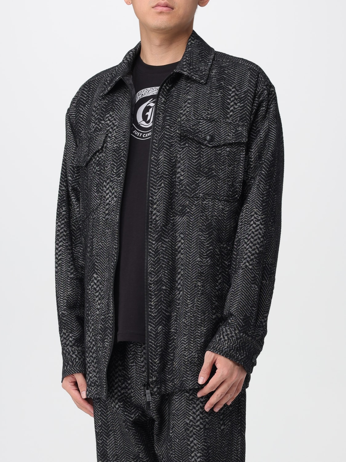 JUST CAVALLI JACKET: Jacket men Just Cavalli, Black - Img 4