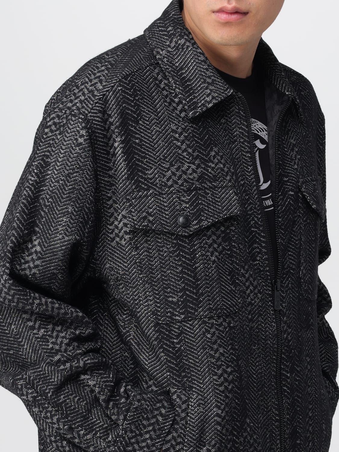 JUST CAVALLI JACKET: Jacket men Just Cavalli, Black - Img 5