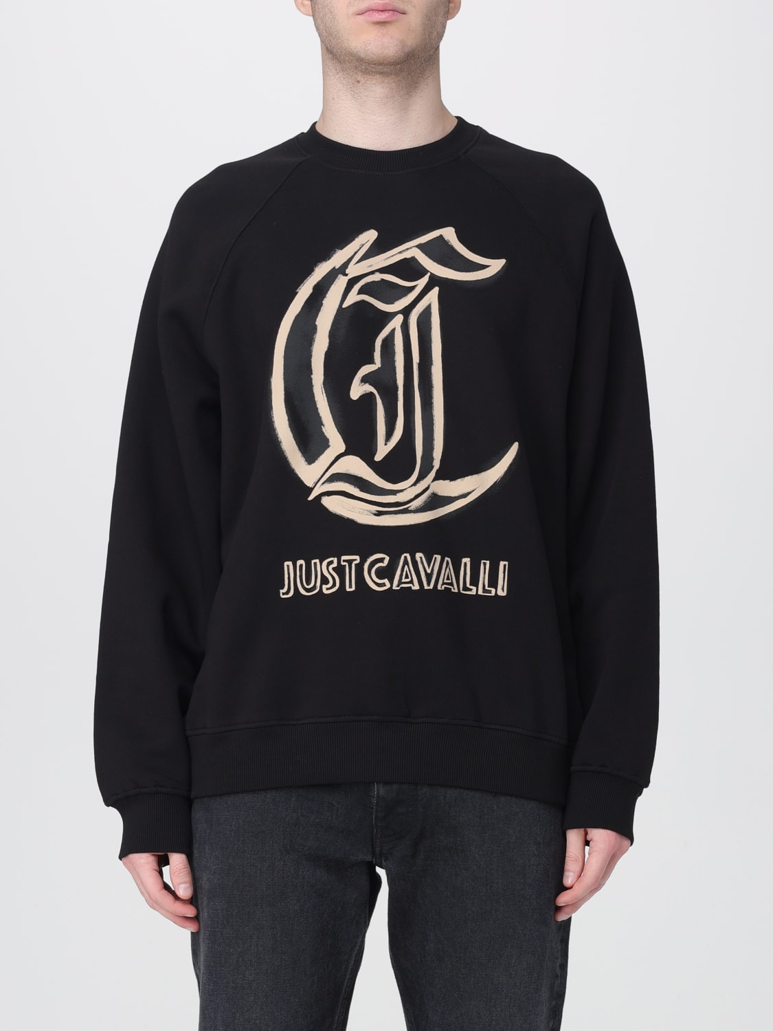 JUST CAVALLI SWEATSHIRT: Pullover herren Just Cavalli, Schwarz - Img 1