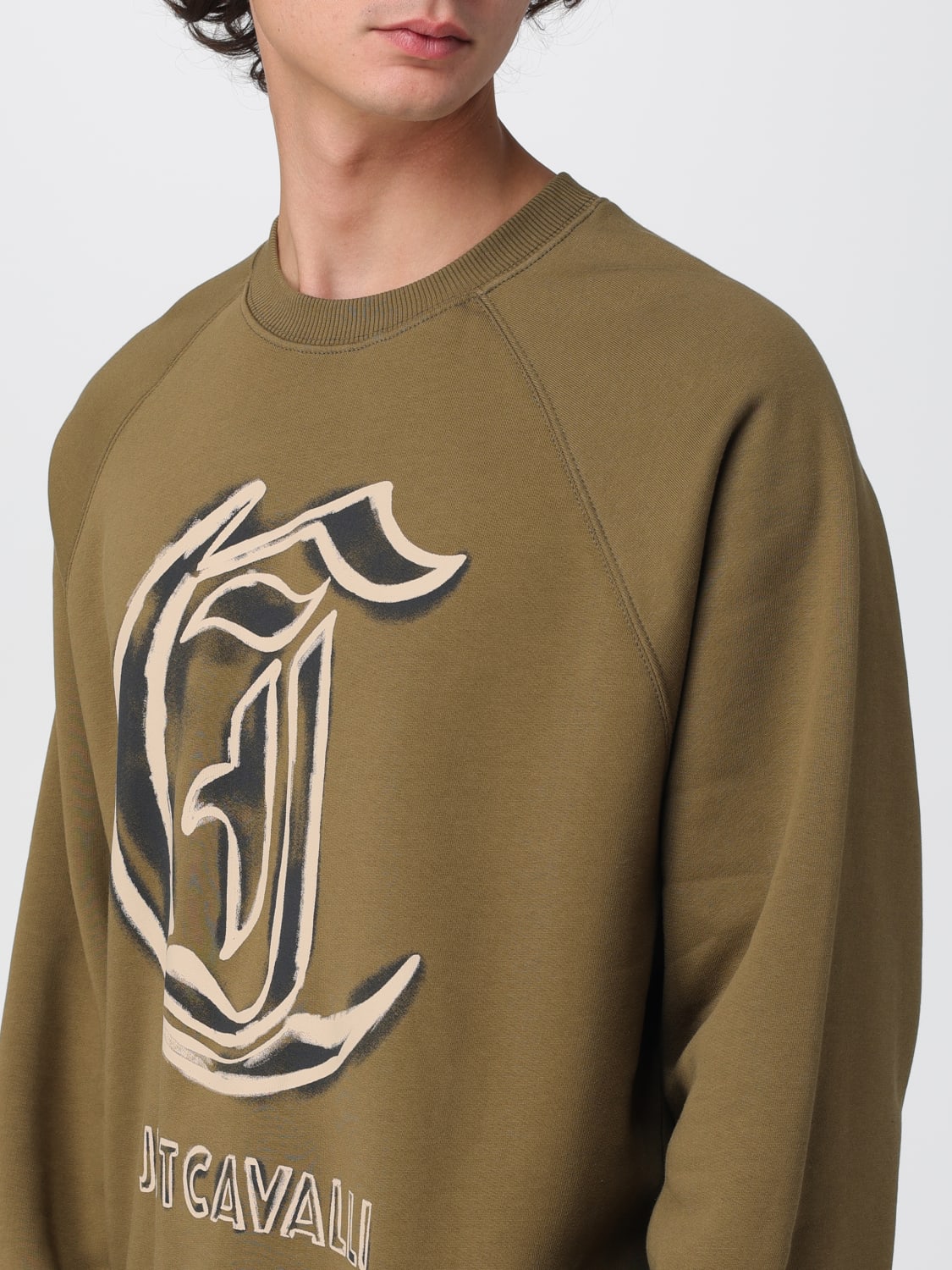 JUST CAVALLI SWEATSHIRT: Pullover herren Just Cavalli, Grün - Img 3