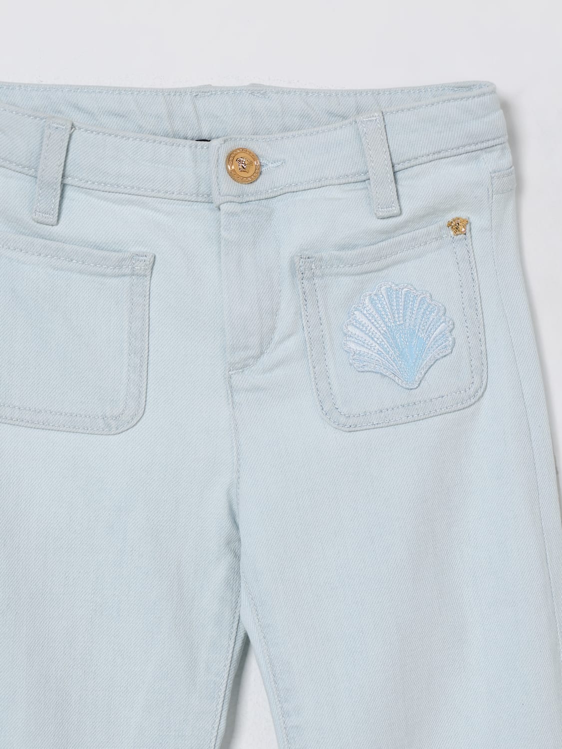VERSACE JEANS: Jeans kids Versace, Denim - Img 3