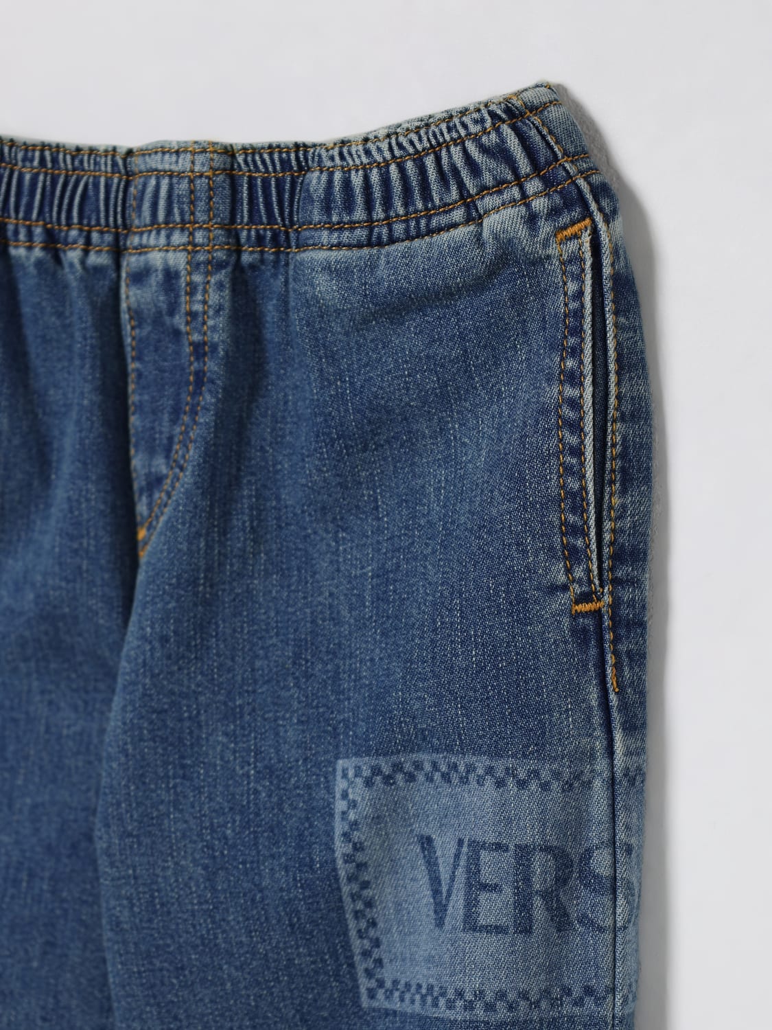 VERSACE JEANS: Jeans kids Versace, Denim - Img 3