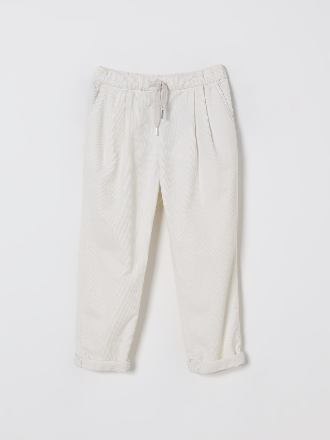 BRUNELLO CUCINELLI PANTS: Pants kids Brunello Cucinelli, White - Img 1