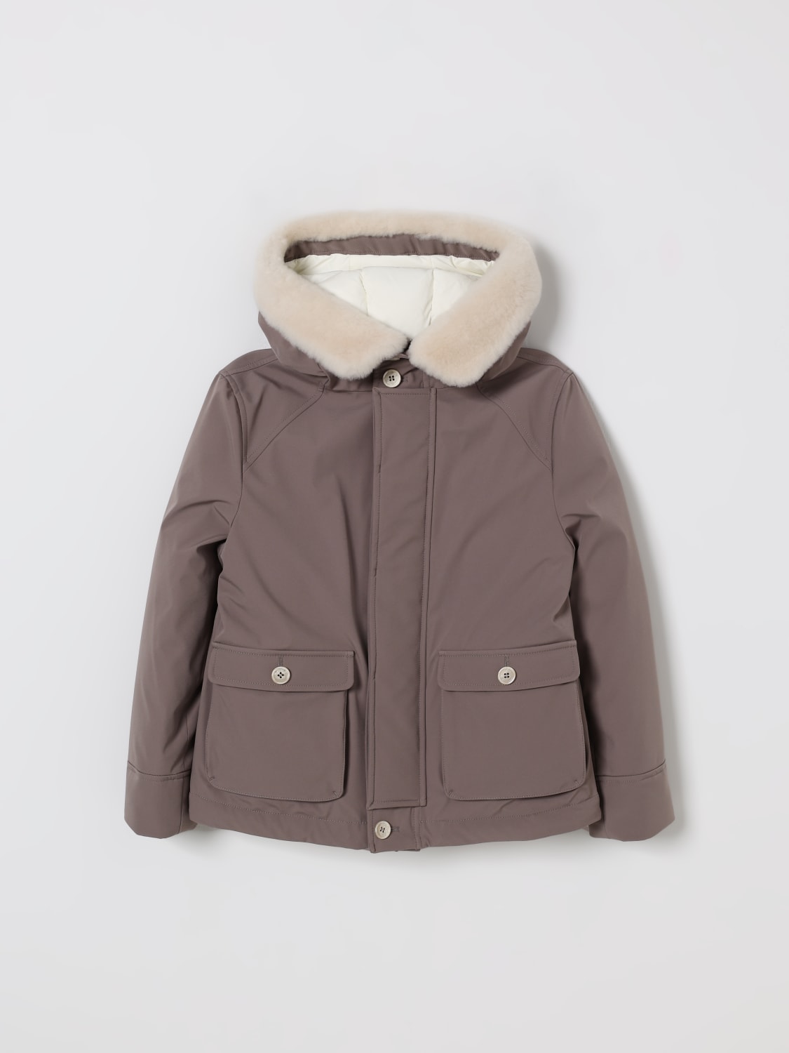 BRUNELLO CUCINELLI JACKET: Blazer kids Brunello Cucinelli, Grey - Img 1