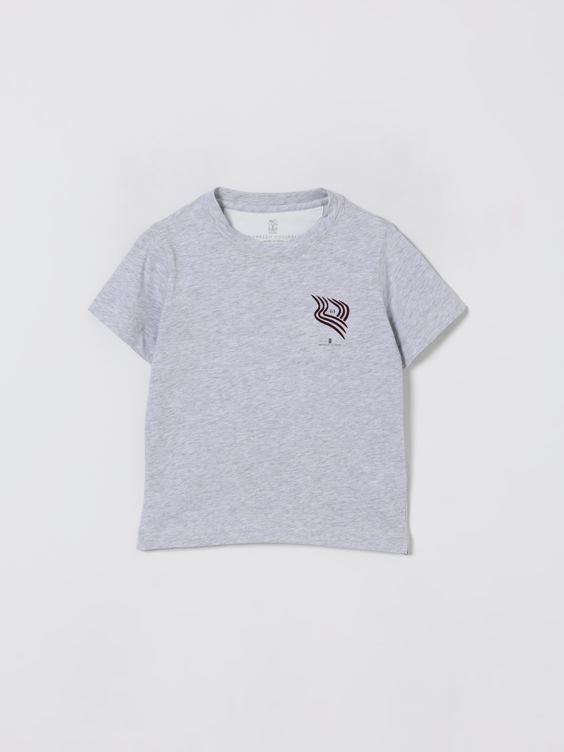 BRUNELLO CUCINELLI T-SHIRT: T-shirt kids Brunello Cucinelli, Grey - Img 1