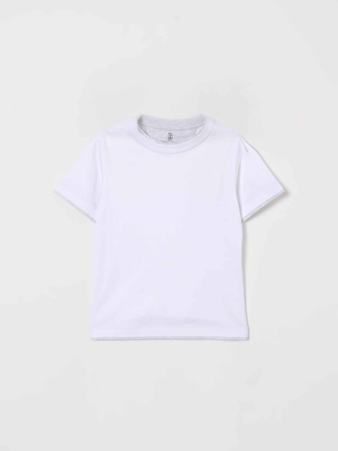 BRUNELLO CUCINELLI T-SHIRT: T-shirt kinder Brunello Cucinelli, Weiß - Img 1