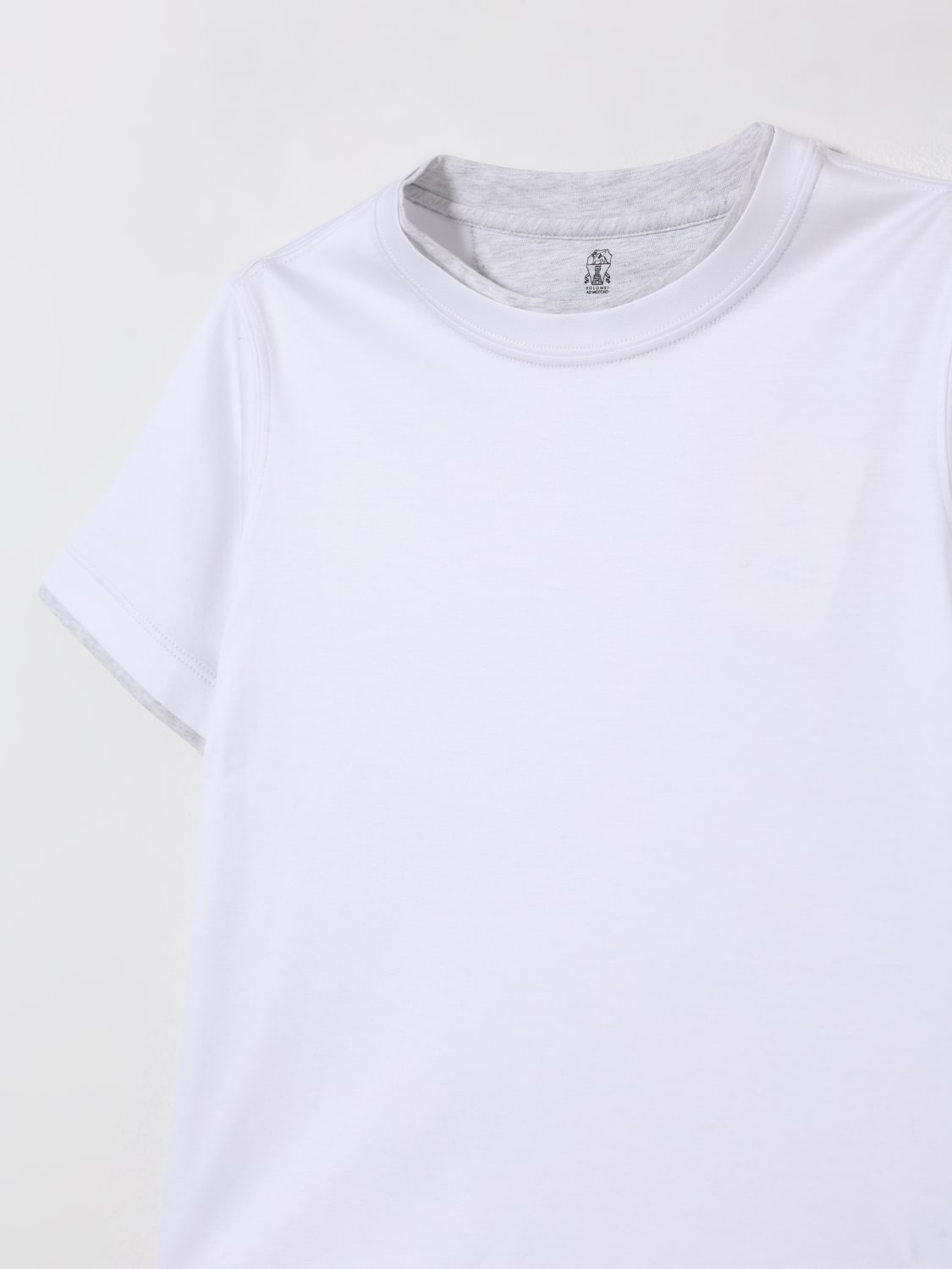 BRUNELLO CUCINELLI T-SHIRT: T-shirt kinder Brunello Cucinelli, Weiß - Img 3