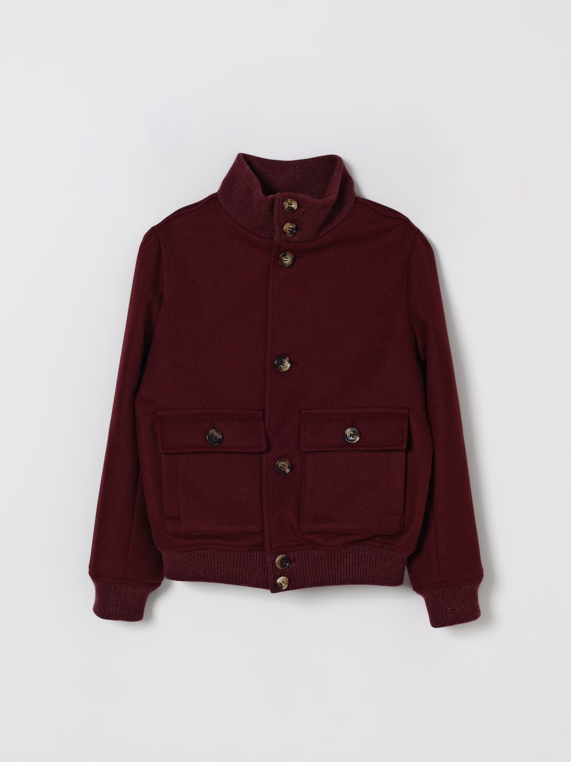 BRUNELLO CUCINELLI JACKET: Brunello Cucinelli boys' jacket, Burgundy - Img 1