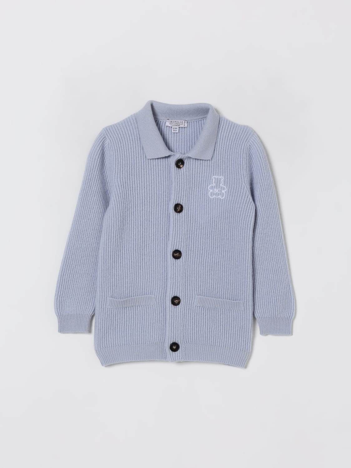BRUNELLO CUCINELLI SWEATER: Sweater kids Brunello Cucinelli, Sky - Img 1