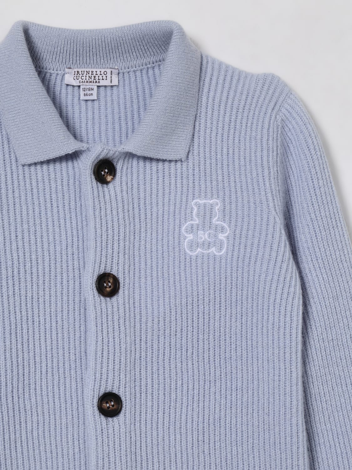 BRUNELLO CUCINELLI SWEATER: Sweater kids Brunello Cucinelli, Sky - Img 3