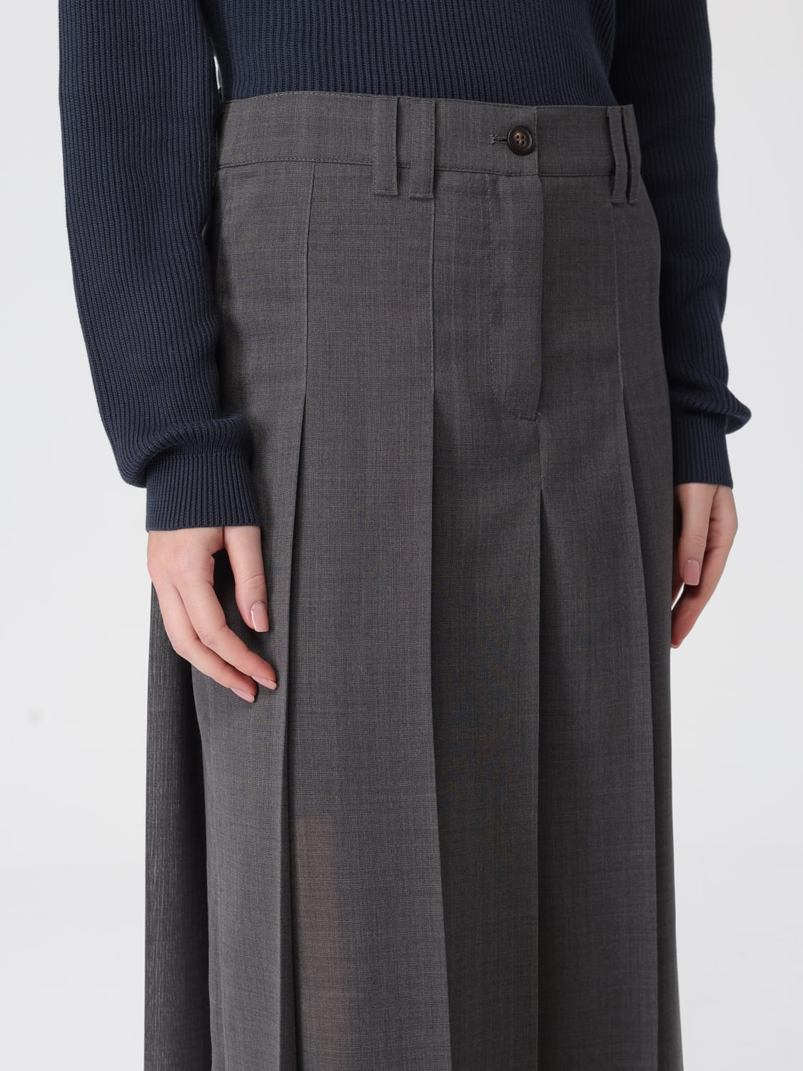 BRUNELLO CUCINELLI SKIRT: Skirt woman Brunello Cucinelli, Grey - Img 5