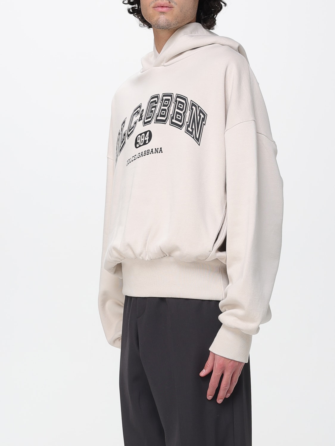 DOLCE & GABBANA SWEATSHIRT: Sweatshirt men Dolce & Gabbana, Beige - Img 3