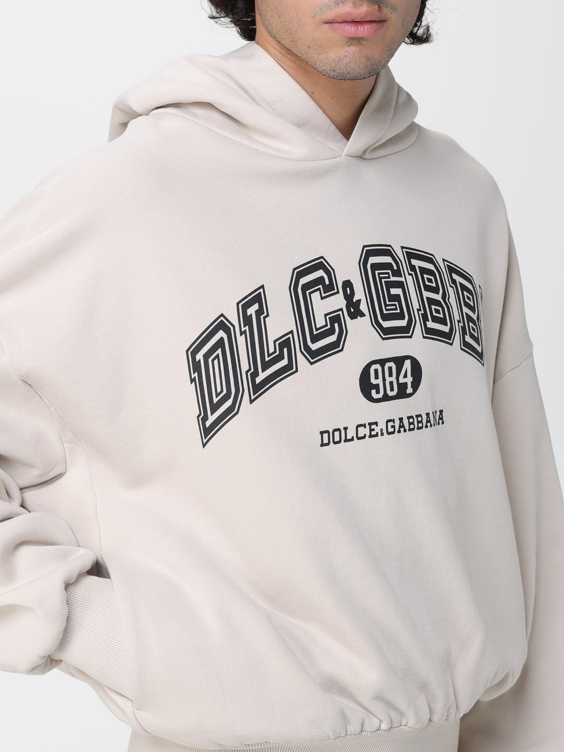 DOLCE & GABBANA SWEATSHIRT: Sweatshirt men Dolce & Gabbana, Beige - Img 4