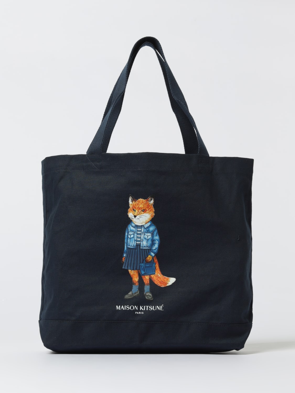 MAISON KITSUNÉ 斜挎包: 手袋 男士 Maison KitsunÉ, 蓝色 - Img 1