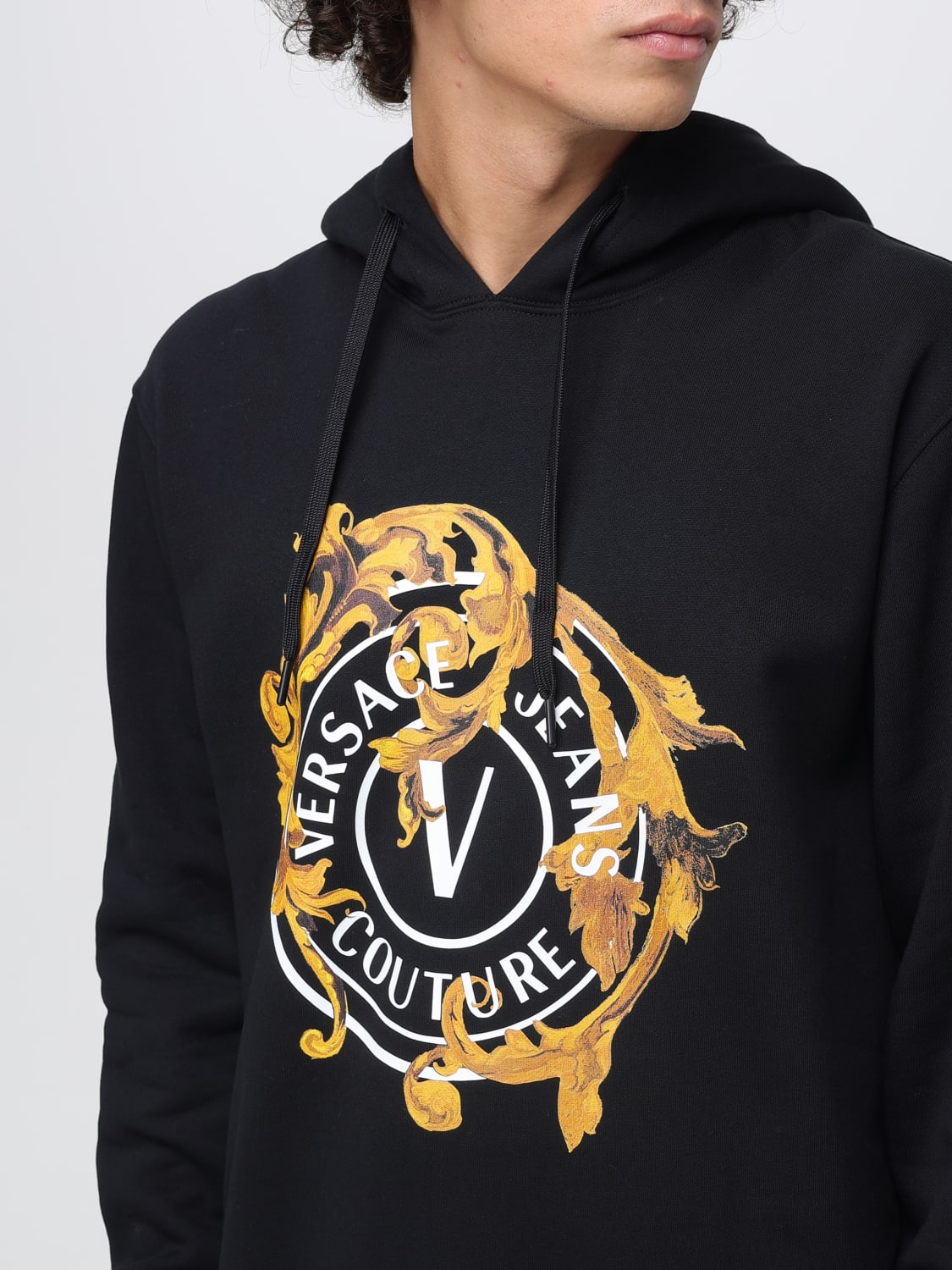 VERSACE JEANS COUTURE SWEATSHIRT: Sweater men Versace Jeans Couture, Black - Img 3