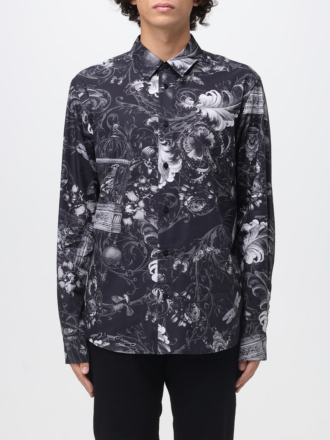 VERSACE JEANS COUTURE CAMISA: Camisa hombre Versace Jeans Couture, Negro - Img 1