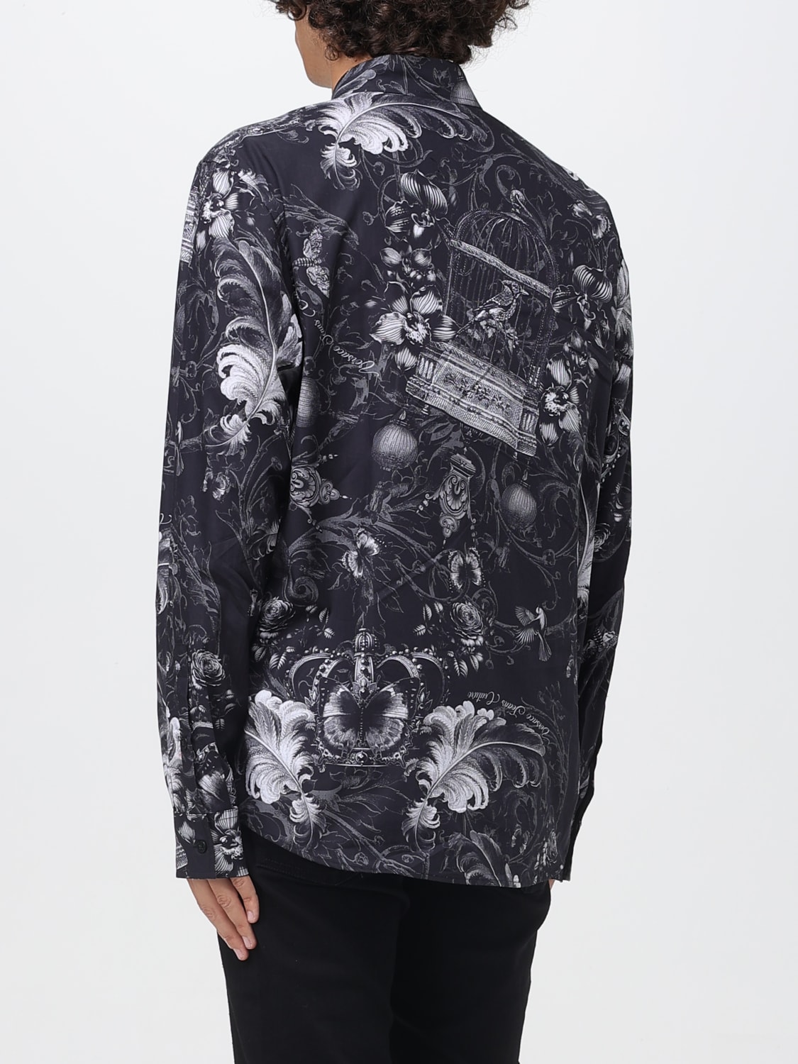 VERSACE JEANS COUTURE CAMISA: Camisa hombre Versace Jeans Couture, Negro - Img 2