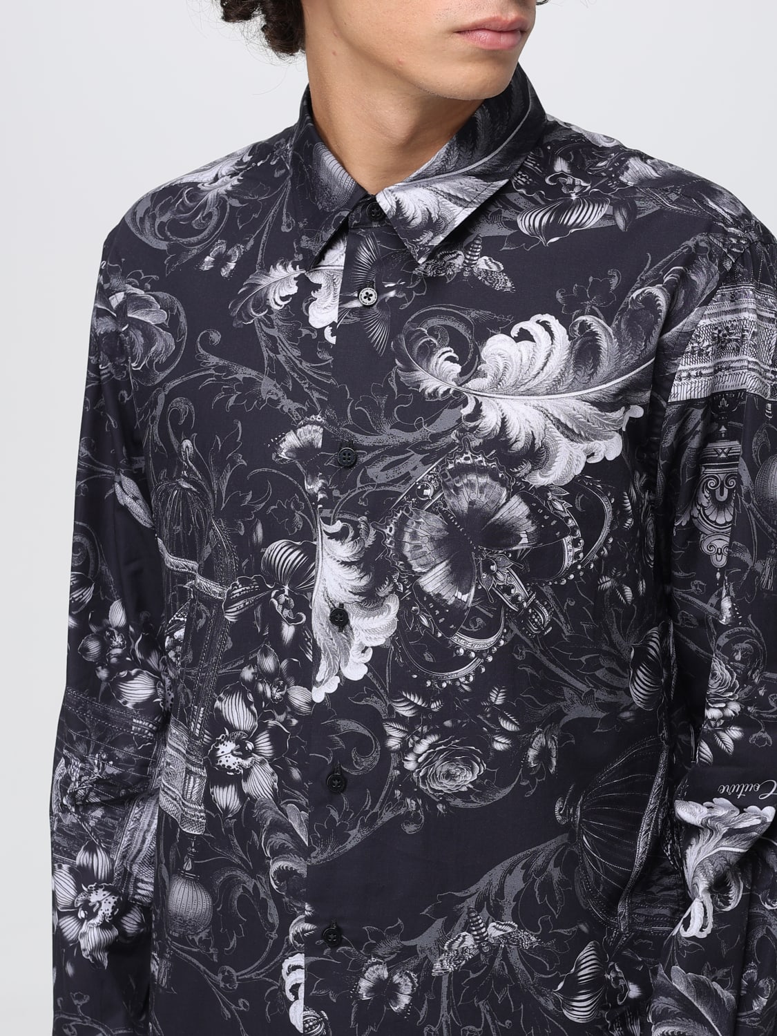VERSACE JEANS COUTURE CAMISA: Camisa hombre Versace Jeans Couture, Negro - Img 3