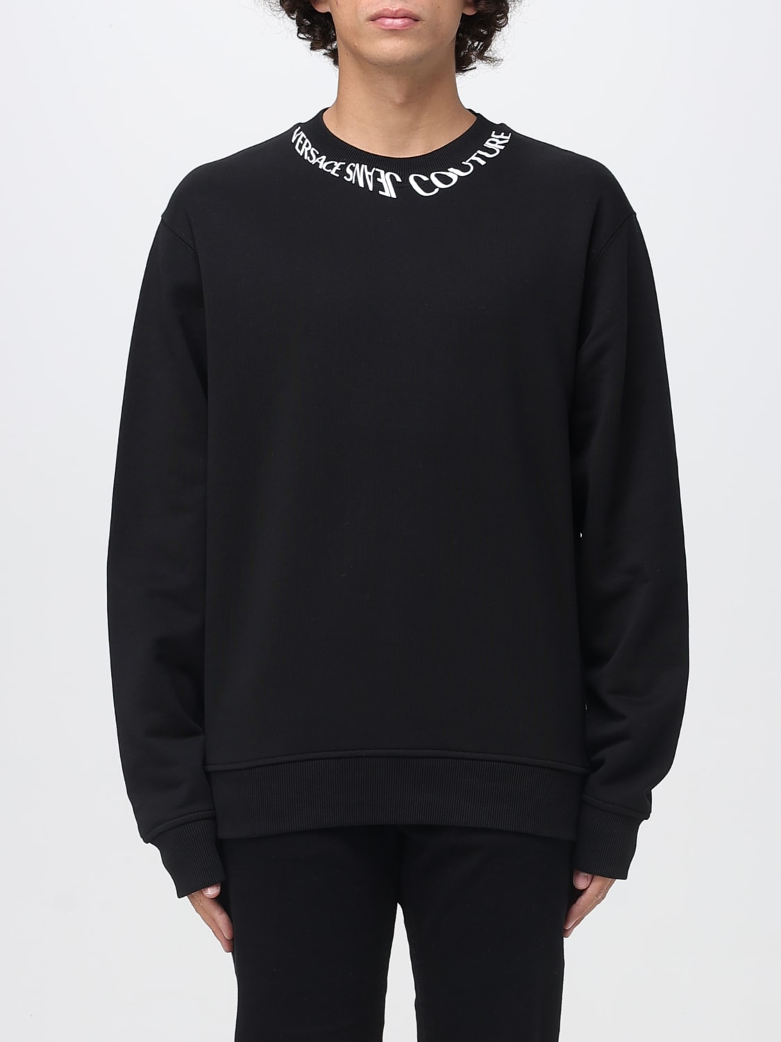 VERSACE JEANS COUTURE SWEATSHIRT: Pullover herren Versace Jeans Couture, Schwarz - Img 1