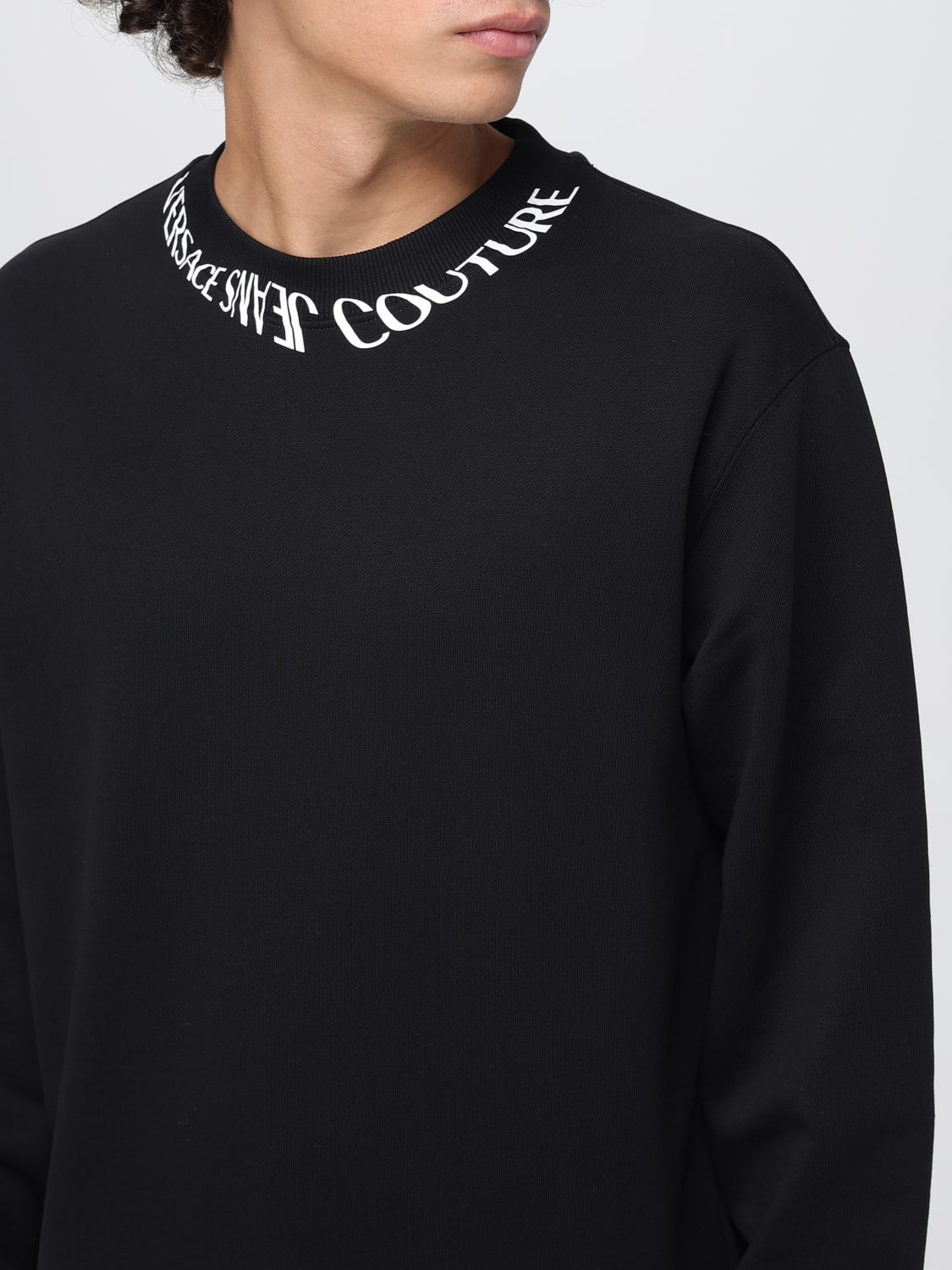 VERSACE JEANS COUTURE SWEATSHIRT: Pullover herren Versace Jeans Couture, Schwarz - Img 3