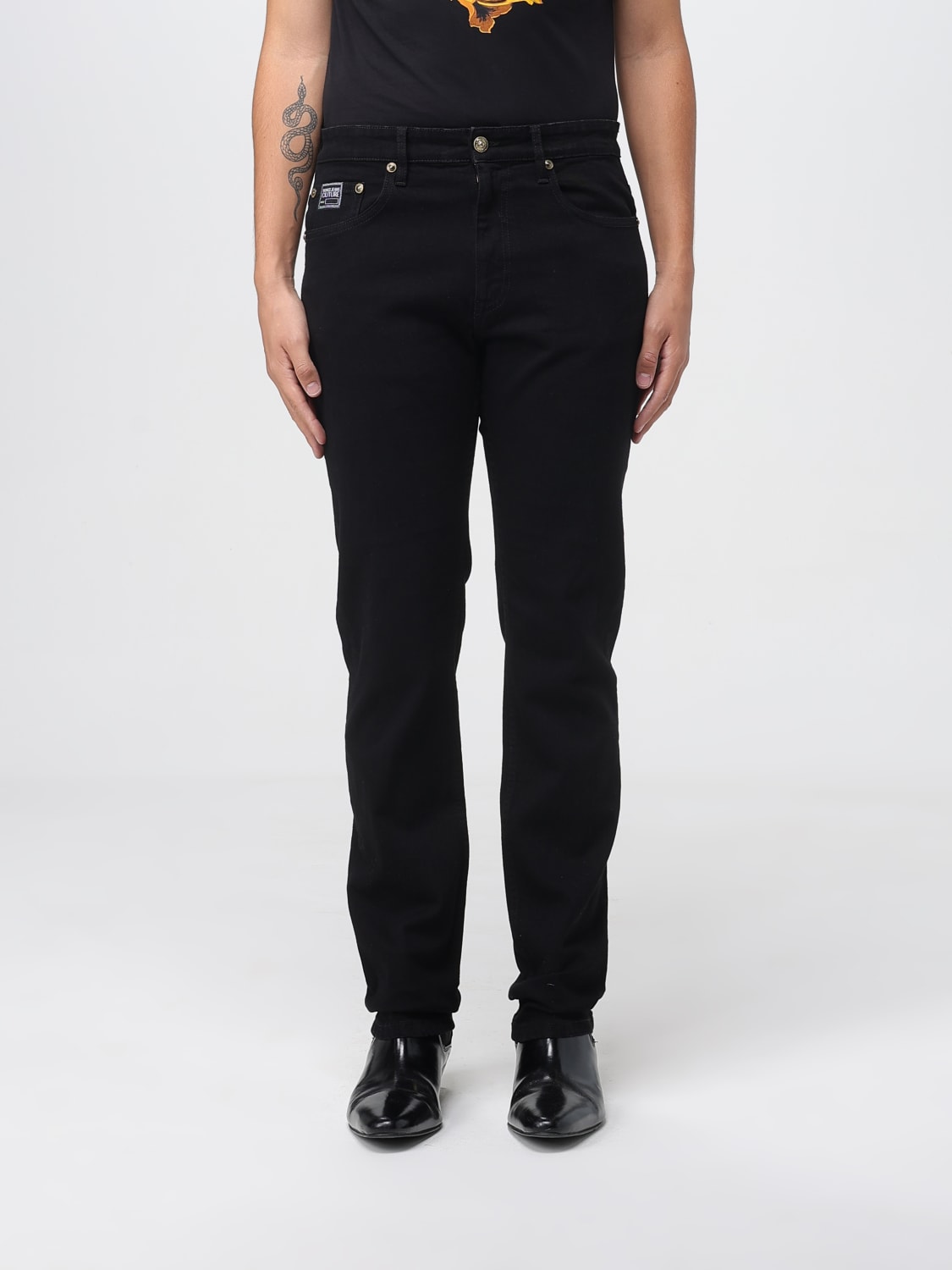VERSACE JEANS COUTURE JEANS: Jeans men Versace Jeans Couture, Black - Img 1