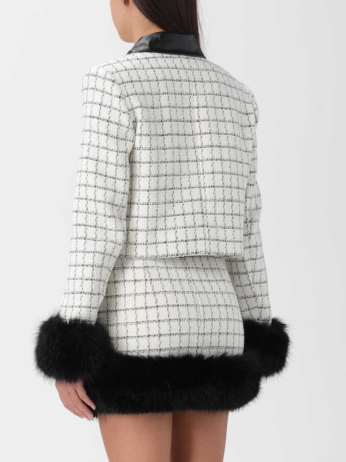 SELF-PORTRAIT JACKET: Jacket woman Self-portrait, White - Img 3