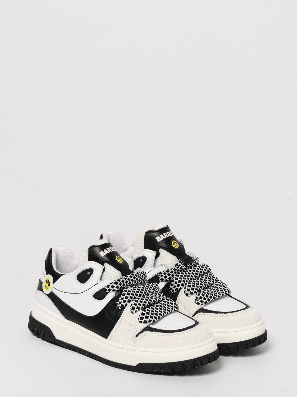 BARROW KIDS SNEAKERS: Sneakers Barrow Kids in pelle e mesh , Bianco - Img 2
